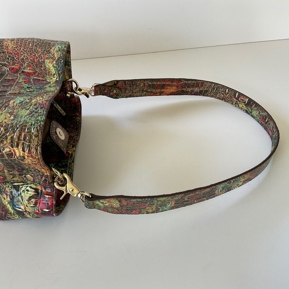 BRAHMIN Amelia Melbourne Large Bucket Bag Embossed Croc NEW CONDITION - Picture 11 of 12